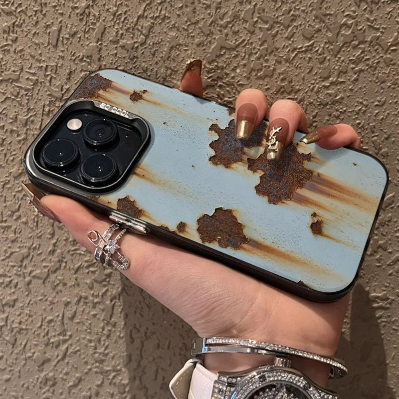 Industrial Rust Finish Shockproof iPhone Case
