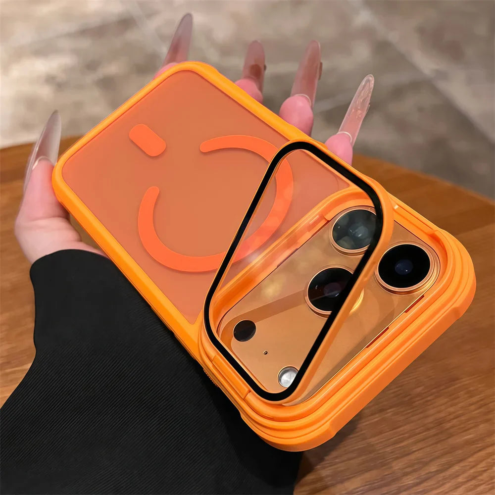 Full Lens Protection Flip Stand Magnetic iPhone Case
