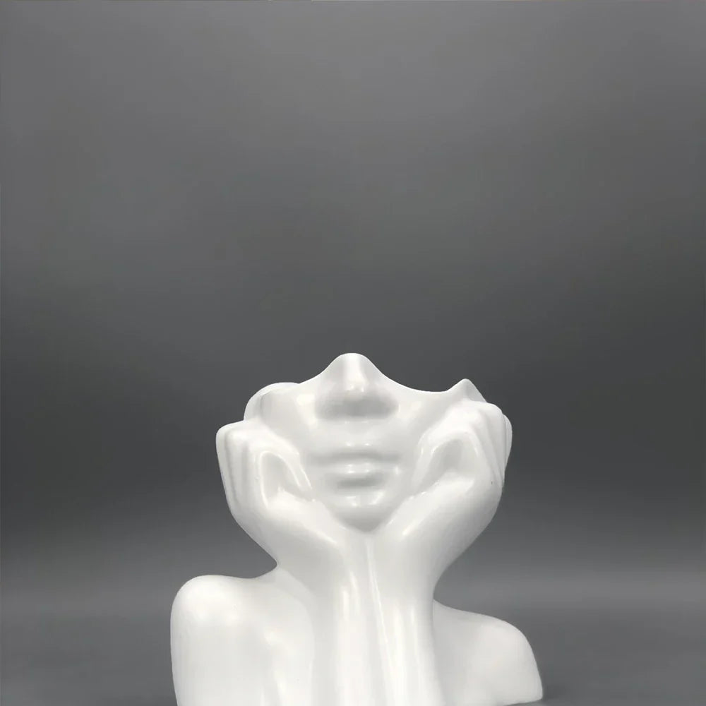 Cheerful Lucky Flower Pot Sculpture