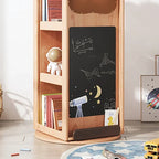 Cosmic Robot Wooden Kids Rotating Bookshelf
