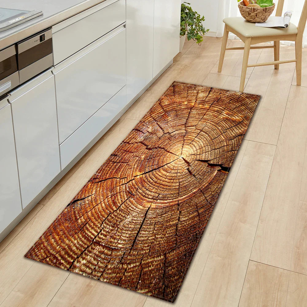 Vintage Wood Look Non-slip Cute Rugs