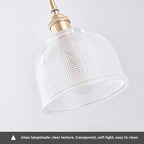 Nordic Brilliance Transparent Glass Pendant Lamp