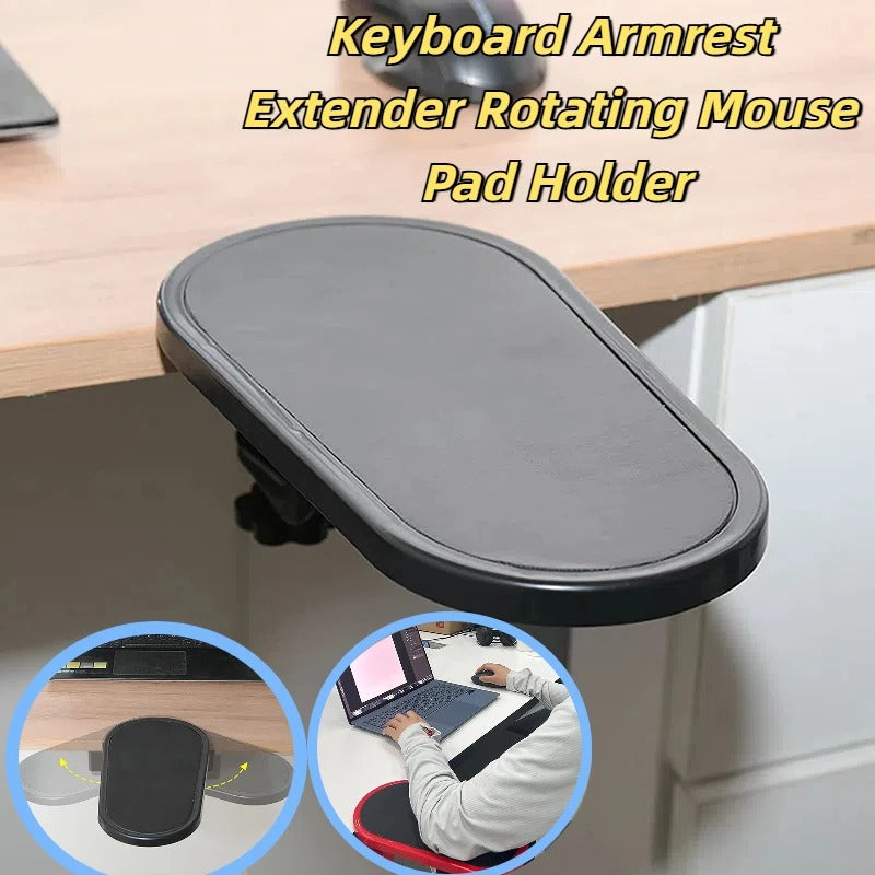 Attachable Rotating Computer Arm Support Bracket