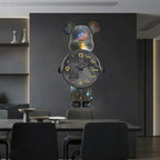 Glowing Star Bear LED Wall Clock