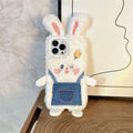 3D Cartoon Fluffy Bunny Cute iPhone Case