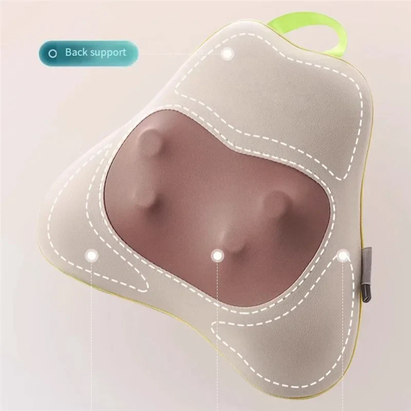 Ergonomic Back Support Heated Vibration Massager