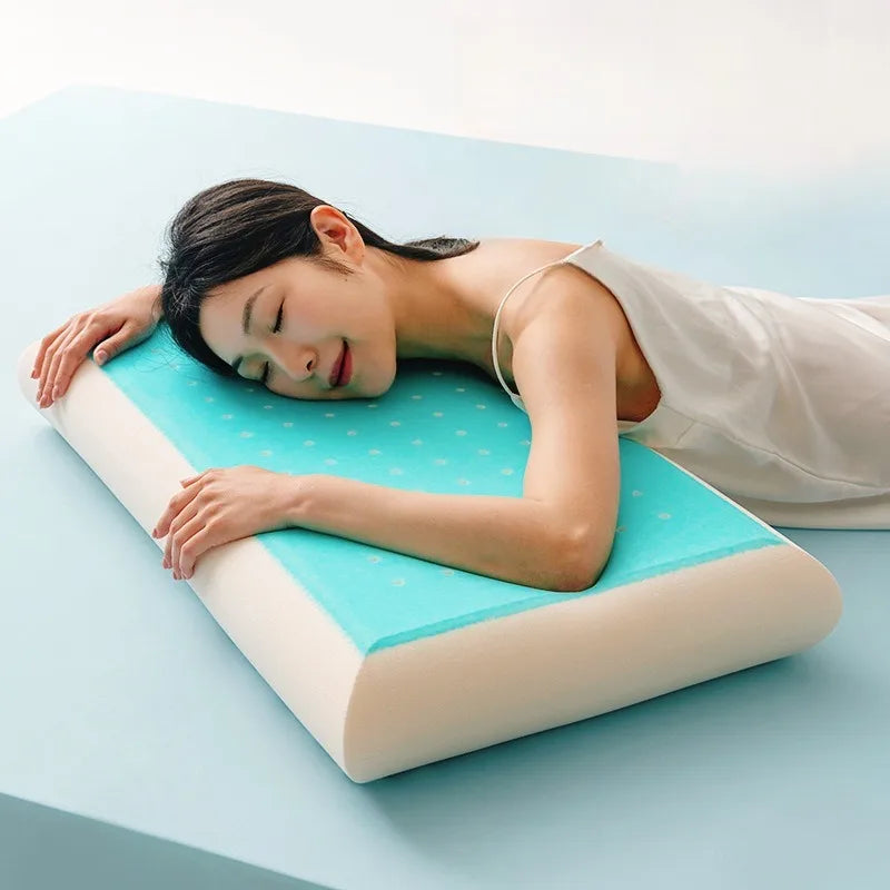 Cooling Gel Memory Foam Neck Support Pillow