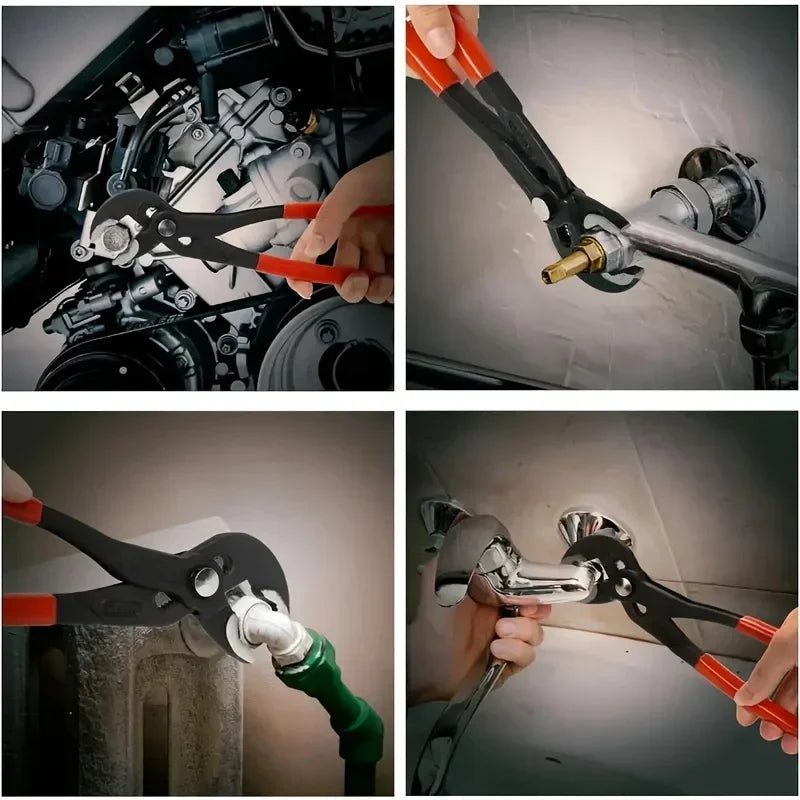 Easy Adjustable V-Jaw Tongue Water Pump Plier