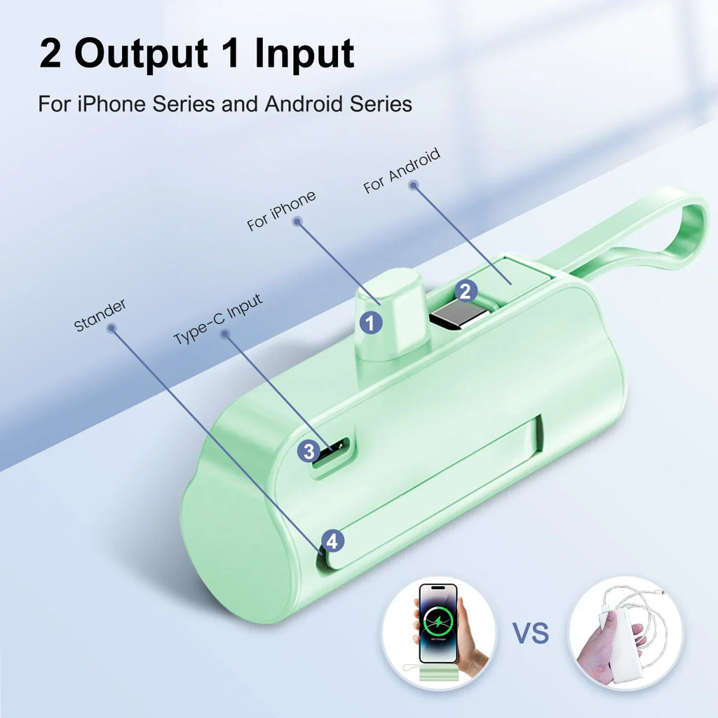 Ready-to-Go Mini Portable Powerbank