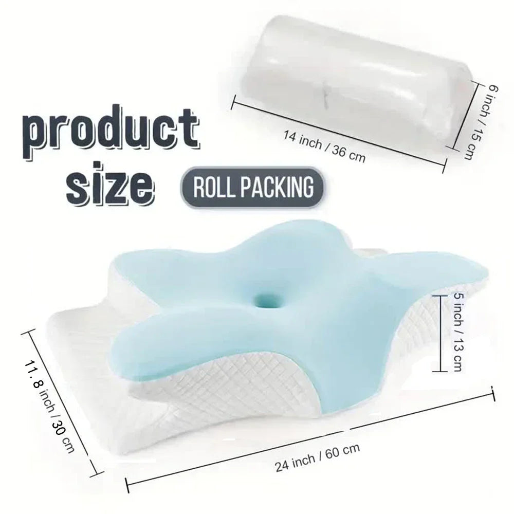 Butterfly Shaped Memory Foam Ergonomic Pillow