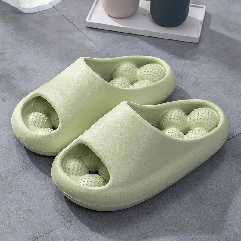 Bubble Arch Thick Sole Massaging Summer Slippers