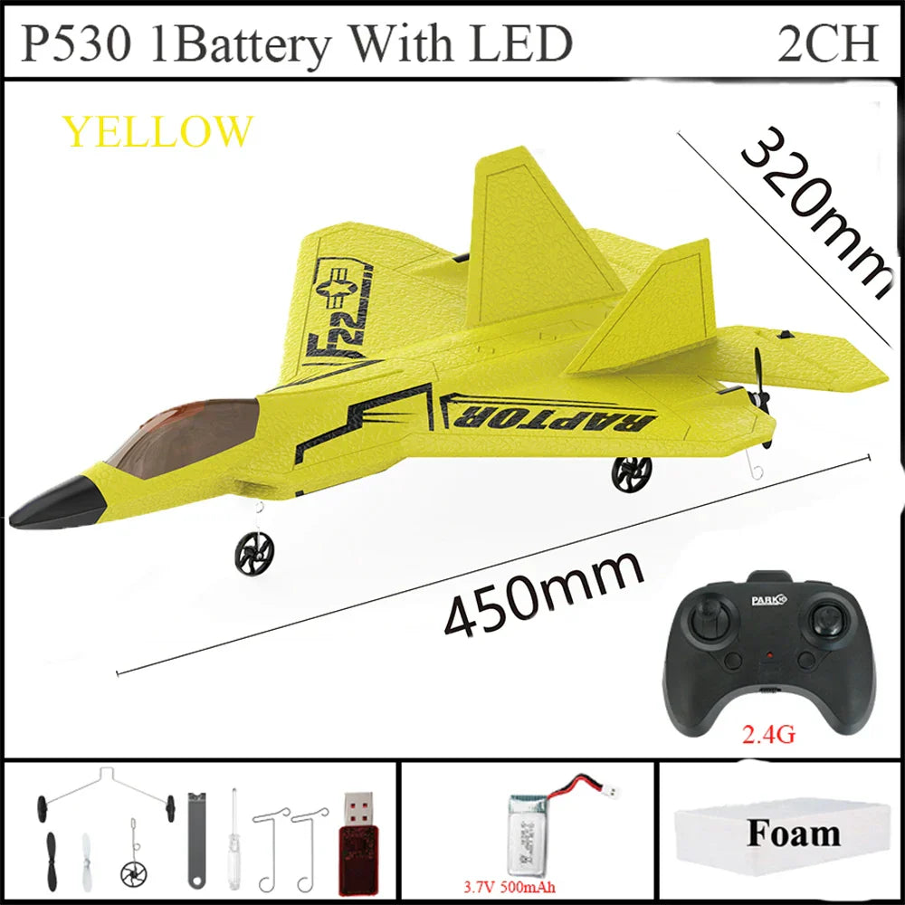 Storm Hawk Ultra Bright LED Foam Jet Fighter