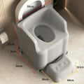 Heavy-Duty Portable Potty Seat Toilet Chair