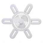Silent Adjustable Remote Control Ceiling Foldable Fan Lamp