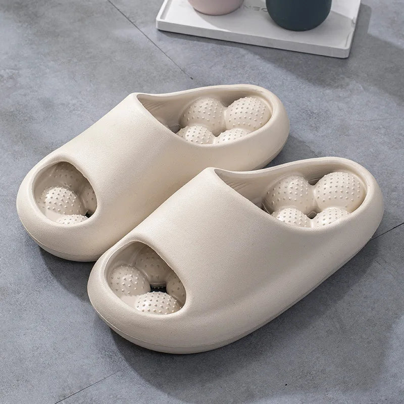 Bubble Arch Thick Sole Massaging Summer Slippers
