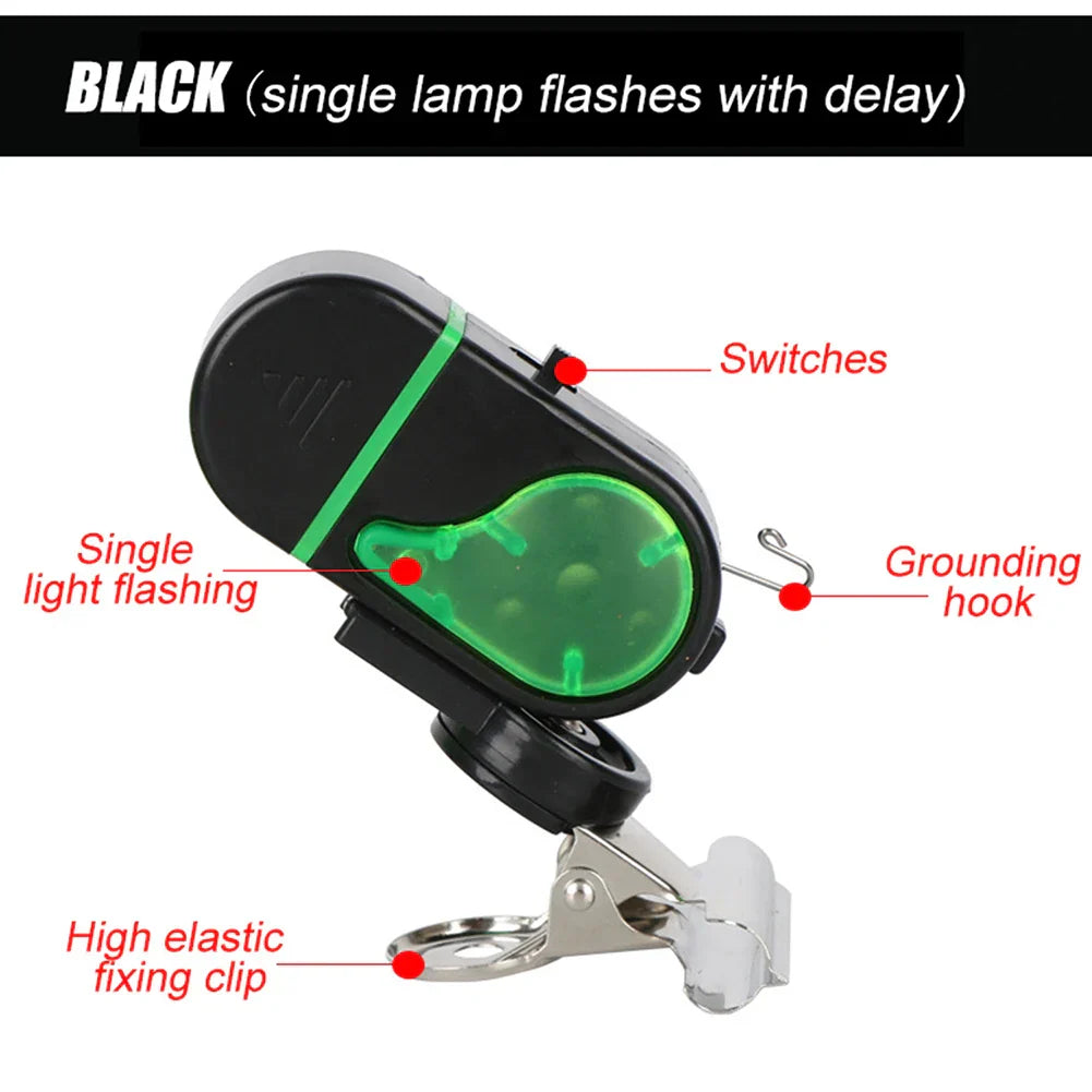High-Sensitivity LED Night Clip-On Fishing Alarm