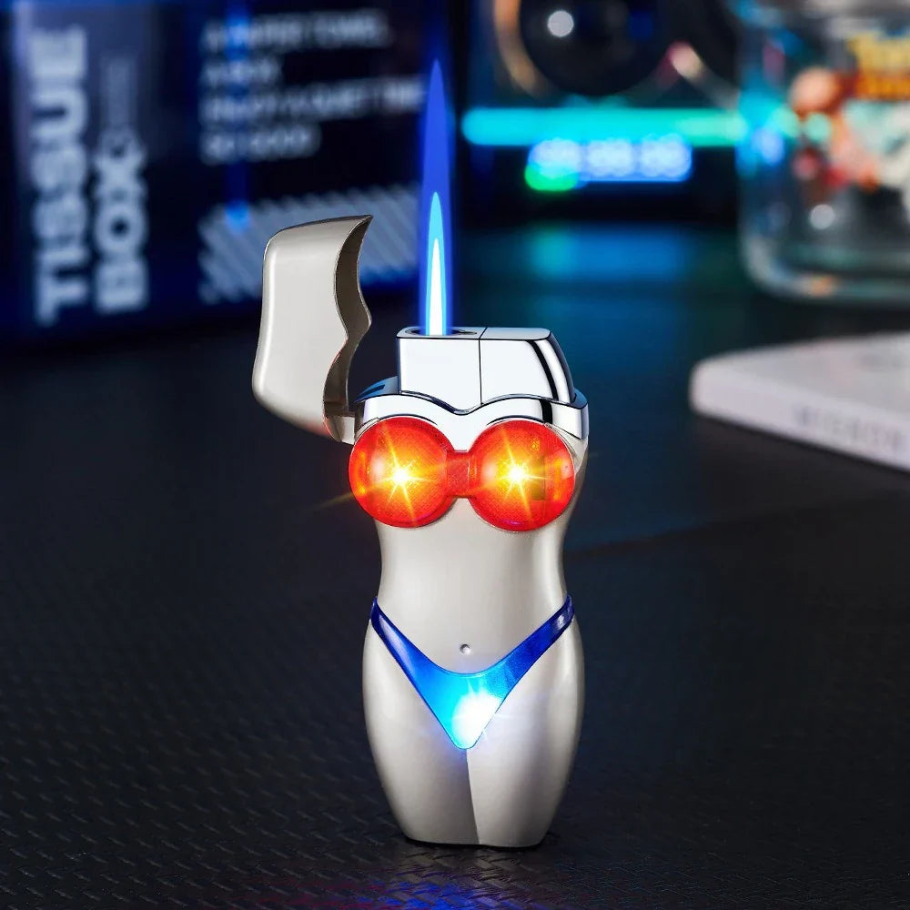 Glowing Bikini Windproof Jet Torch Lighter