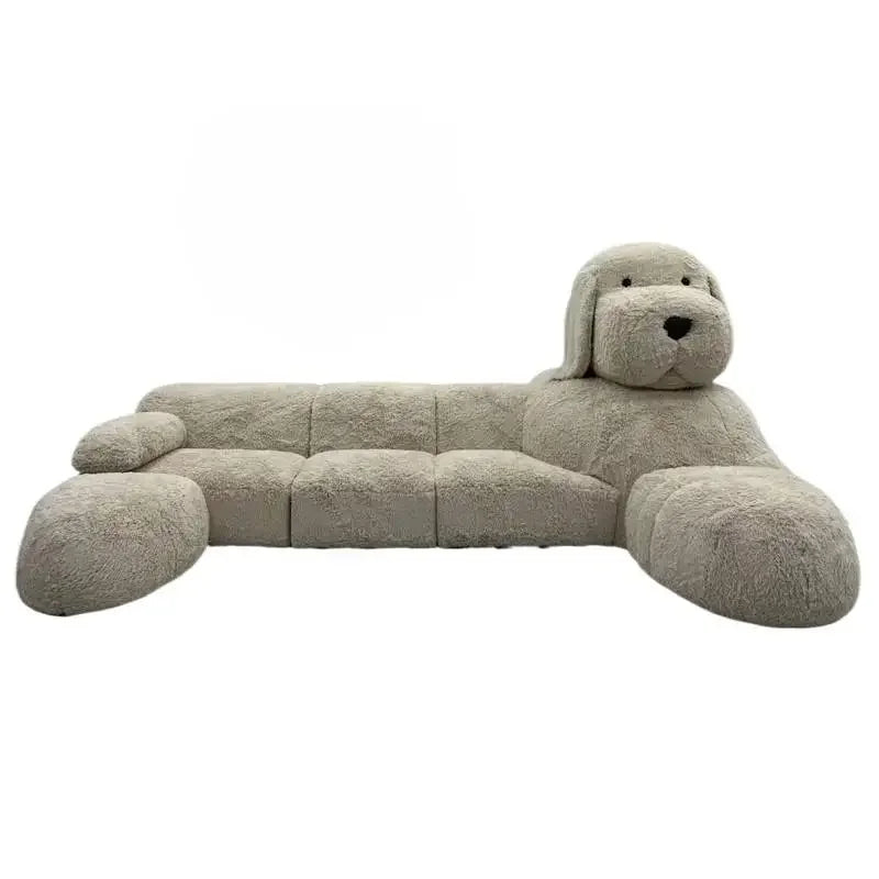 Giant Plush Dog Cozy Oversized Lounge Sofa