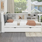 Modular Hidden Storage Drawers Modern Bed