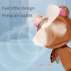 Cute Cartoon Hand Press Foldable Fan