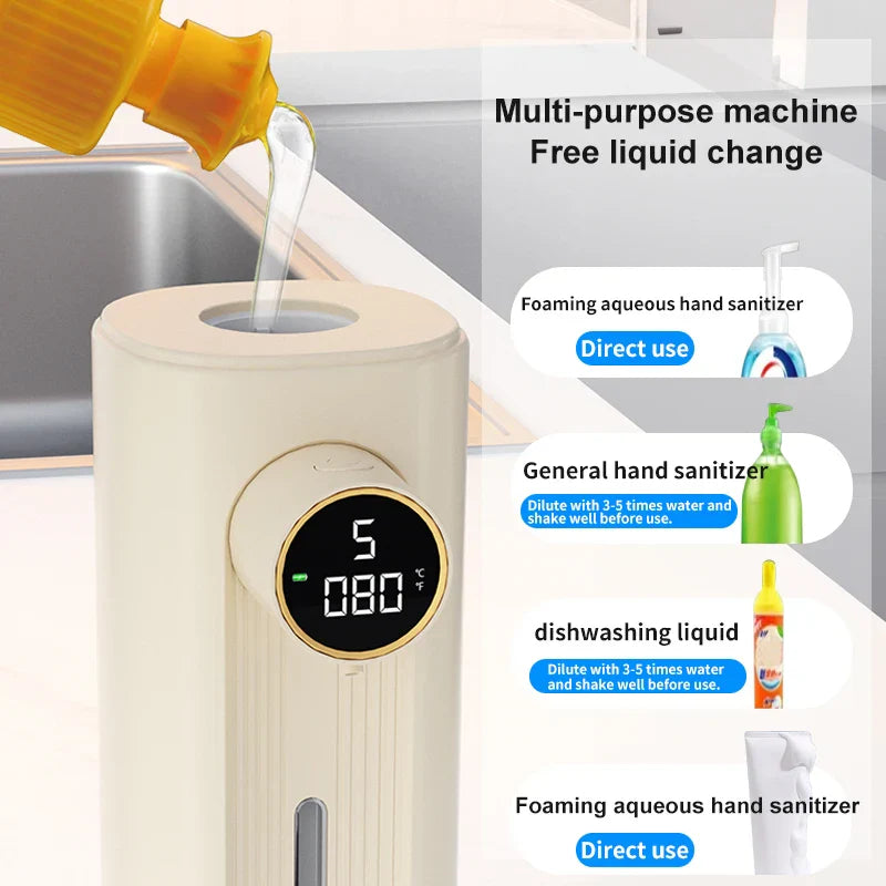 LED Display Motion Sensor Automatic Soap Foam Dispenser