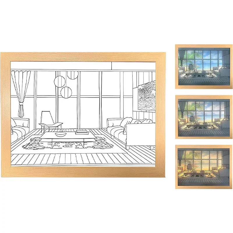 Luminous Decorative Dimmable Artsy Led Light Painting