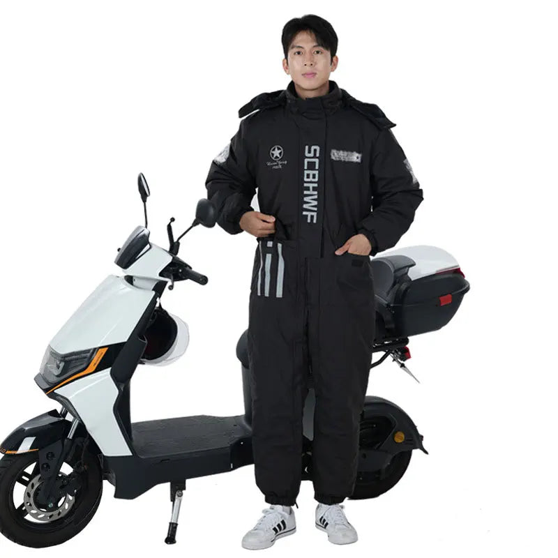 Heavy-Duty Coldproof Full Body Motorcycle Suit