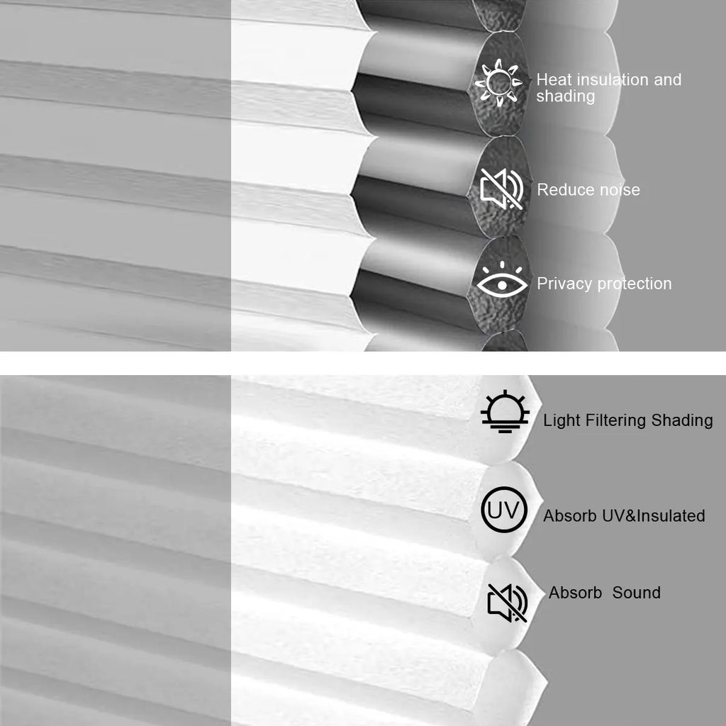 Blackout No-Drill Cordless Honeycomb Blinds