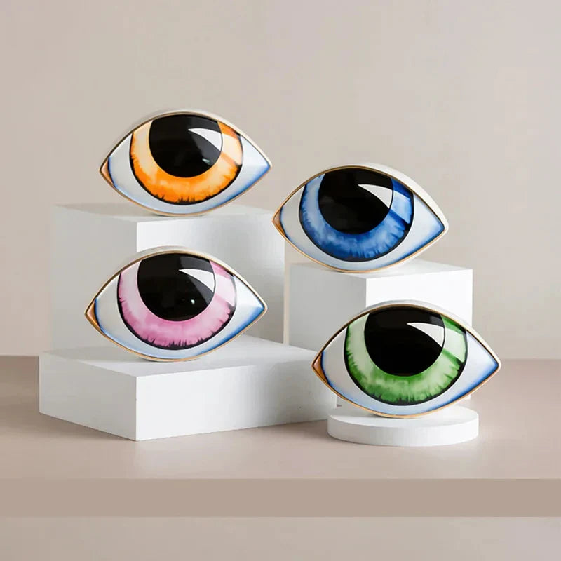 Mystic Eye Sculpture Ceramic Home Decor
