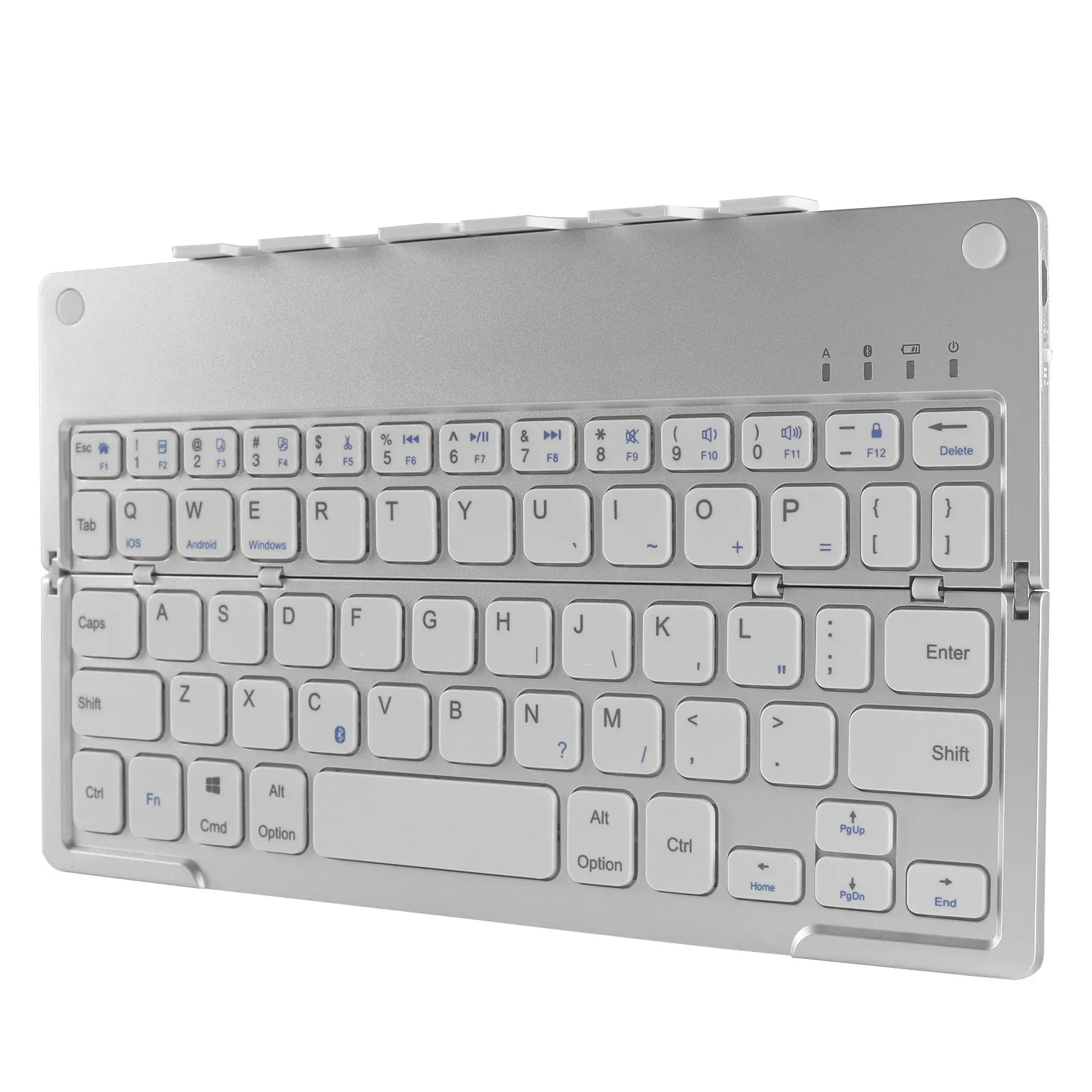 Travel-Friendly Foldable Wireless Keyboard Phone Holder