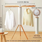 Space Saving Foldable Rotary Clothes Drying Rack