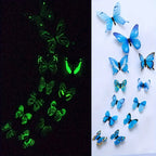 3D Wall Art Magical Luminous Butterfly