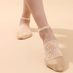 Pearl Lace Anti-slip Comfy Invisible Socks