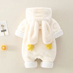 Winter Bunny Cozy Warm Baby Jumpsuit
