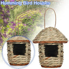 Rustic Natural Wicker Outdoor Birdhouse