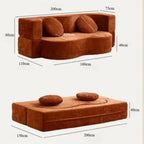 Dual-Mode Foldable Minimalist Sofa Bed