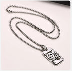 Mechanical Gear Spinner Bold Necklace