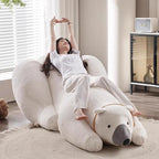 Giant Polar Bear Plush Lounge Chair