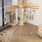 Space Saving Foldable Rotary Clothes Drying Rack