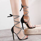 Sparkling Crystal High Heels Women Shoes
