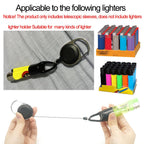 Anti-Lost Retractable Safe Lighter Keychain
