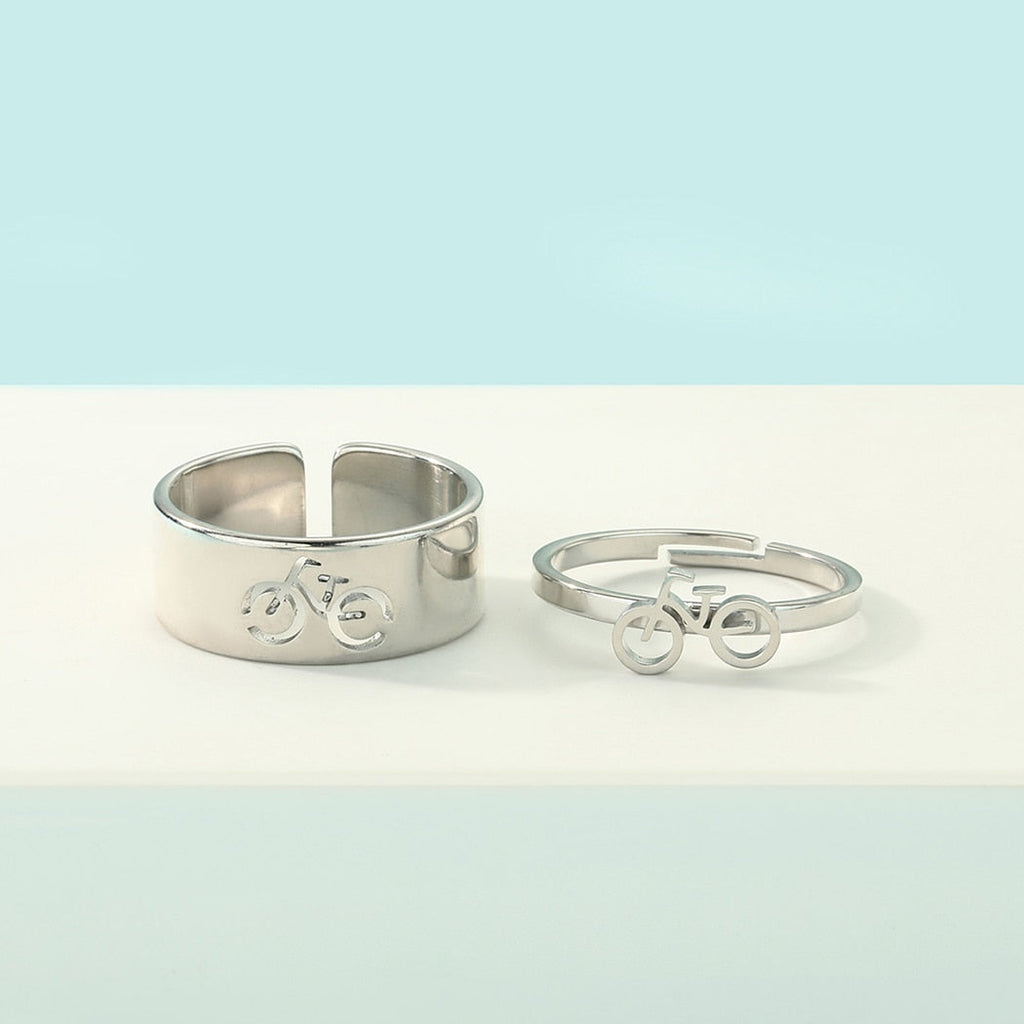 2pcs Together Forever Couple Rings