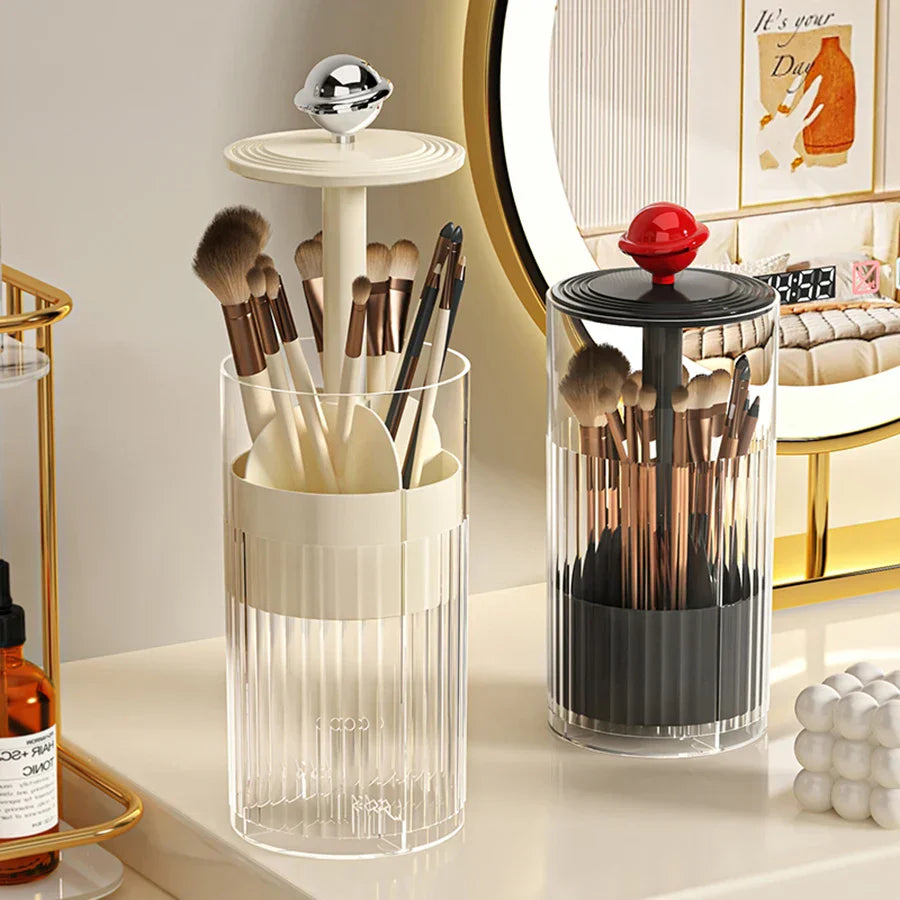 Auto Lift & Luxe Makeup Brush Organizer