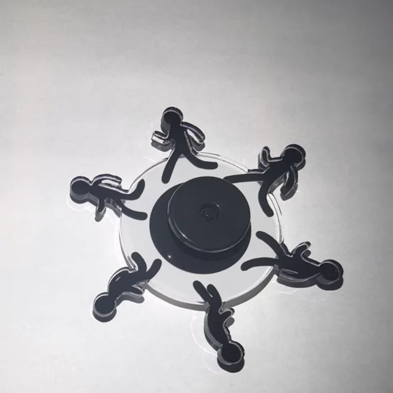 Running Stickman Optical Illusion Fidget Spinner