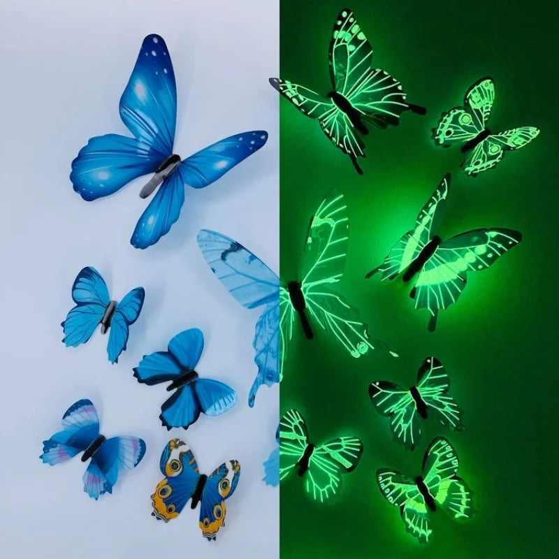 3D Wall Art Magical Luminous Butterfly