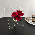 Artistic Butterfly Clear Flower Vase