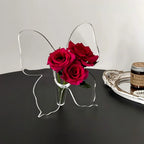 Artistic Butterfly Clear Flower Vase