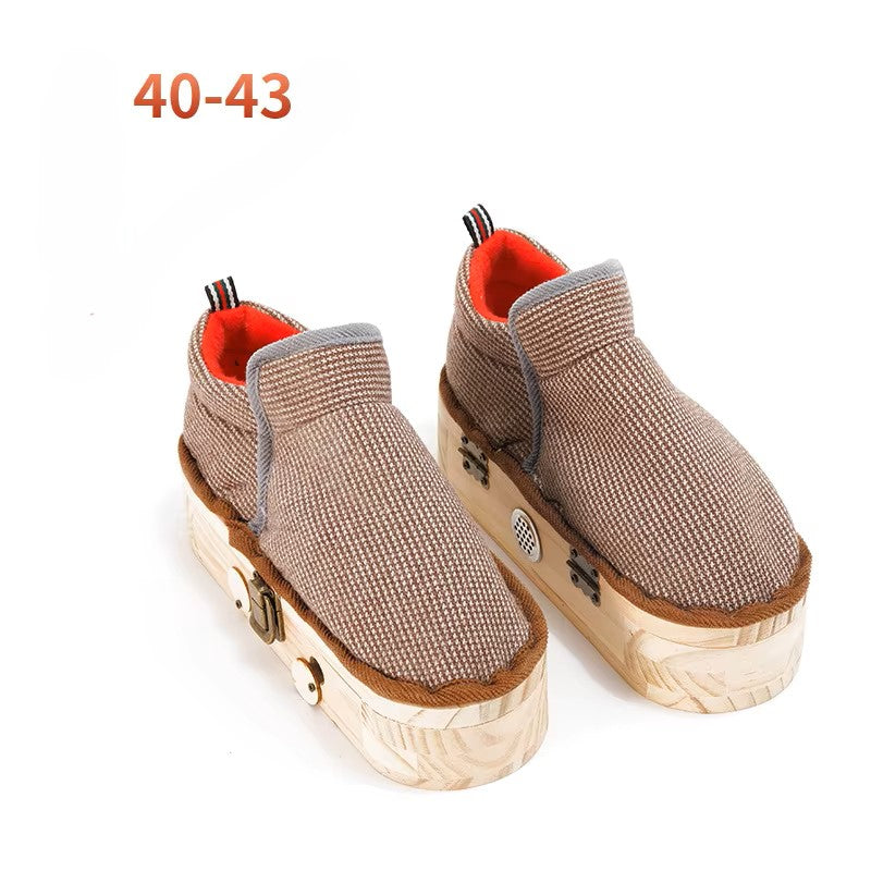 Natural Wood Herbal Heat Circulation Therapy Boots