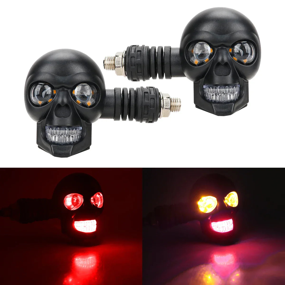 Scary Skull LED Motorcycle Signal Indicator Light