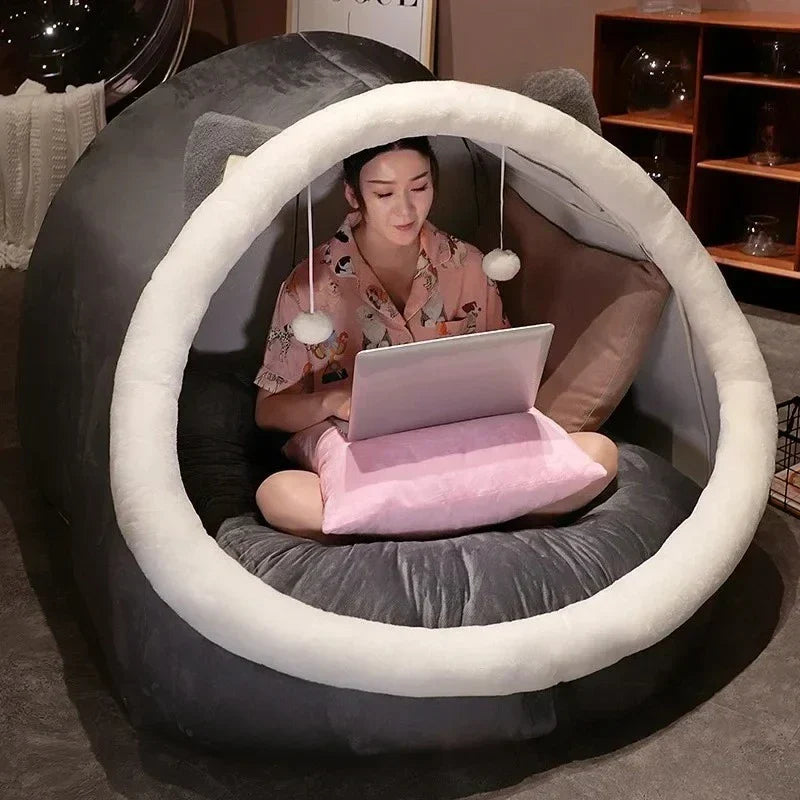 Rabbit Nest Comfy Plush Lazy House Tent